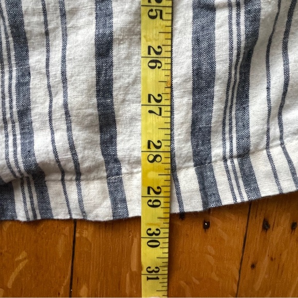 Zara Striped Linen Midi Skirt SZ XS - Picture 8 of 8